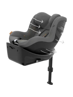 Turvaistuimet<CYBEX Sirona G i-Size turvaistuin (61-105cm) PLUS MOON BLACK