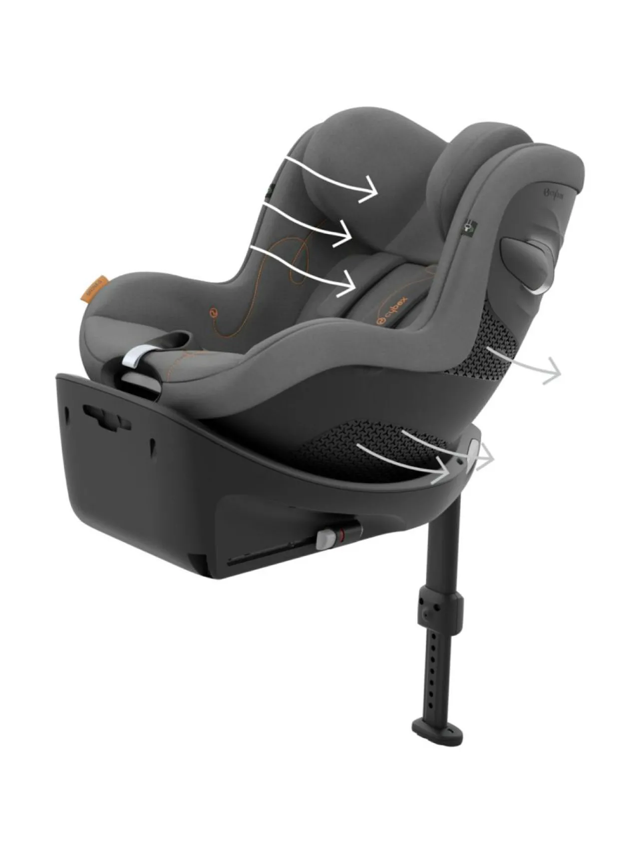 Turvaistuimet<CYBEX Sirona G i-Size turvaistuin (61-105cm) PLUS LAVA GREY
