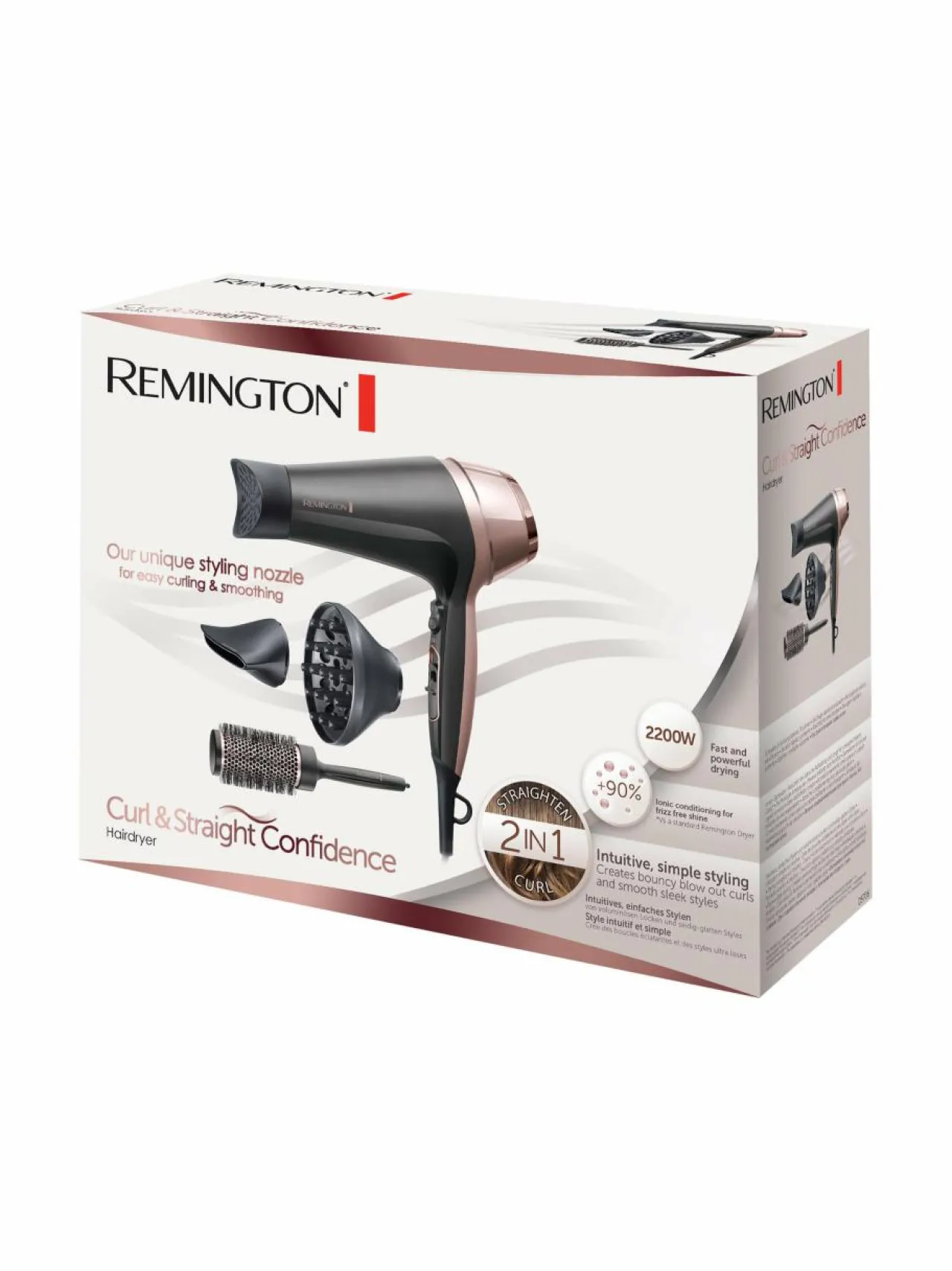 Hiustenhoitolaitteet|Hiustenhoito<Remington D5706 Curl & Straight -hiustenkuivaaja BLACK