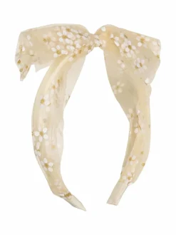 Korut & Hiuskoristeet<Rockahula Daisy Tulle Bow -hiuspanta WHITE
