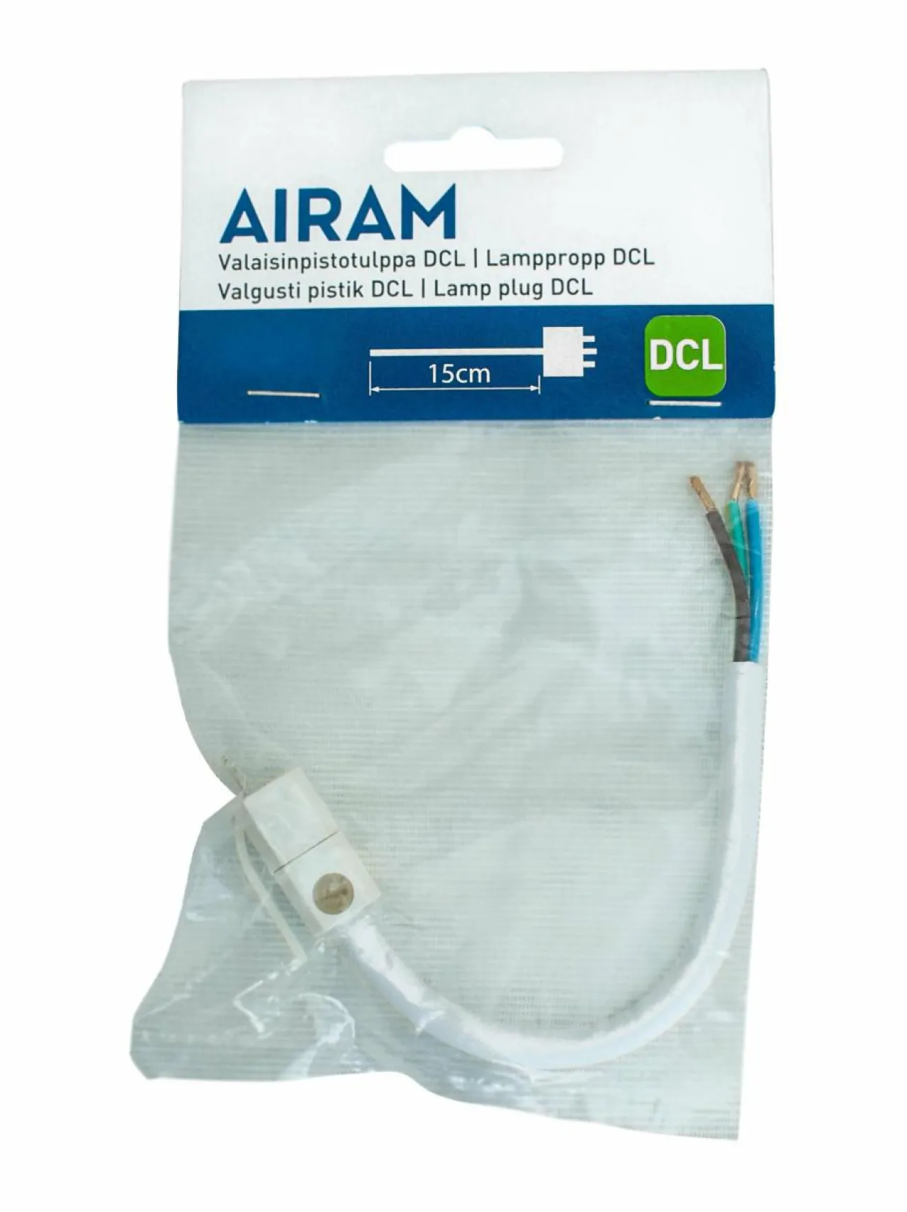 Turvatuotteet<Airam DCL-valaisinpistotulppa WHITE