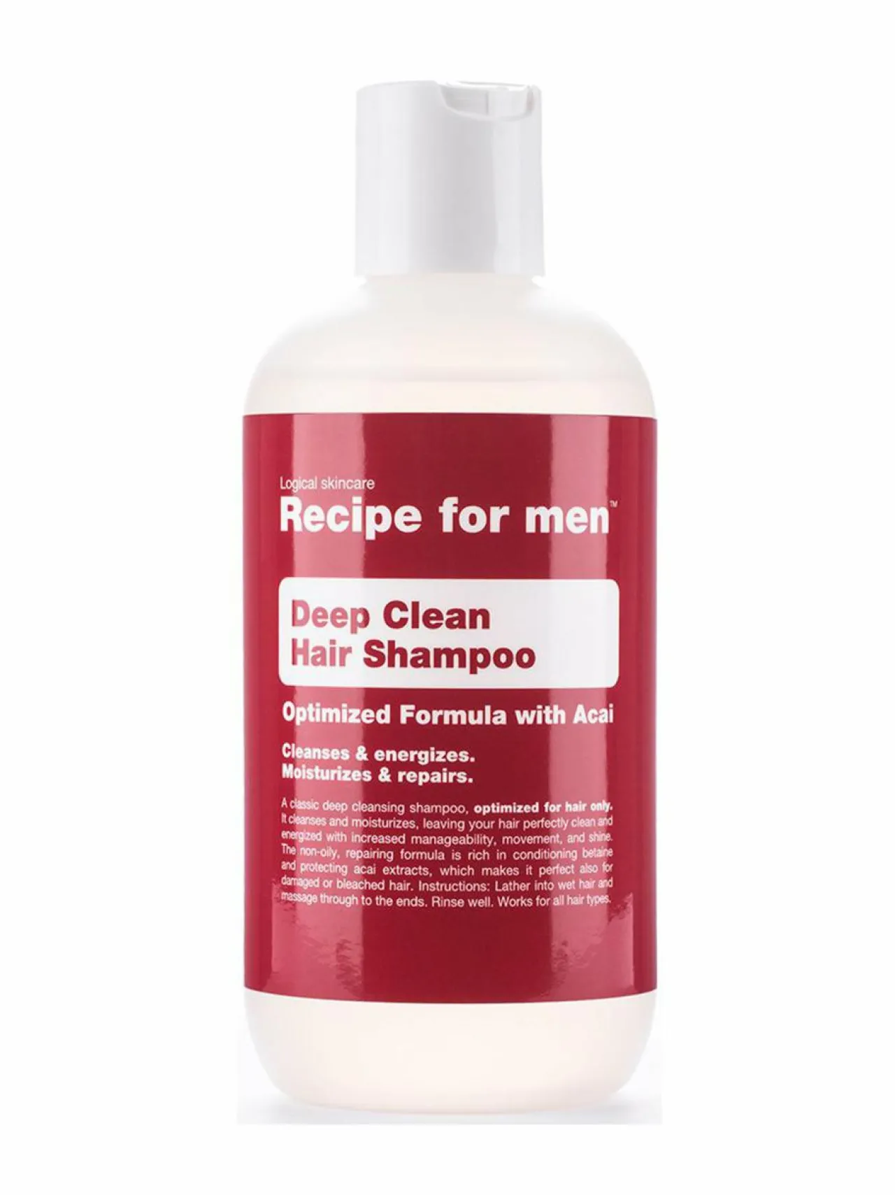 Recipe for men Deep Cleansing -shampoo 250 ml^ Hiustenhoito