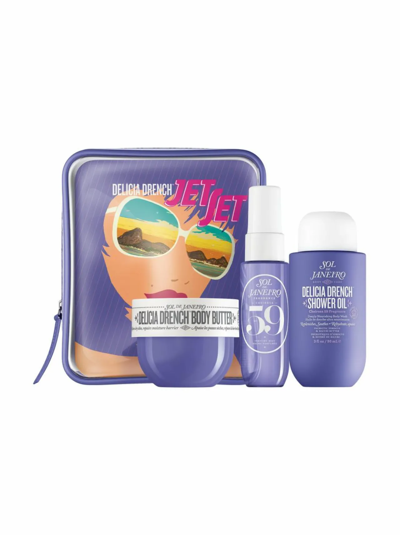 Ihonhoitopakkaukset<Sol de Janeiro Delicia Drench Jet Set -ihonhoitopakkaus