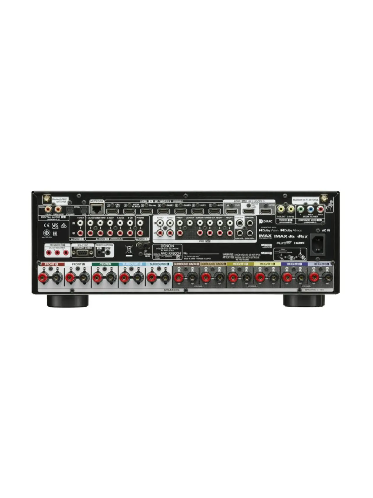 Audio<Denon AVC-X4800H 9.4 AV-vahvistin, musta