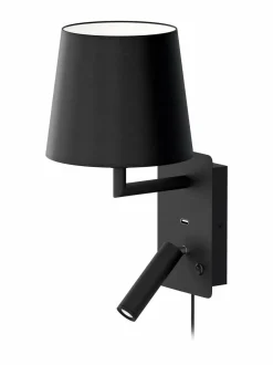 Seinävalaisimet<Design by Grönlund Denver USB -seinävalaisin BLACK