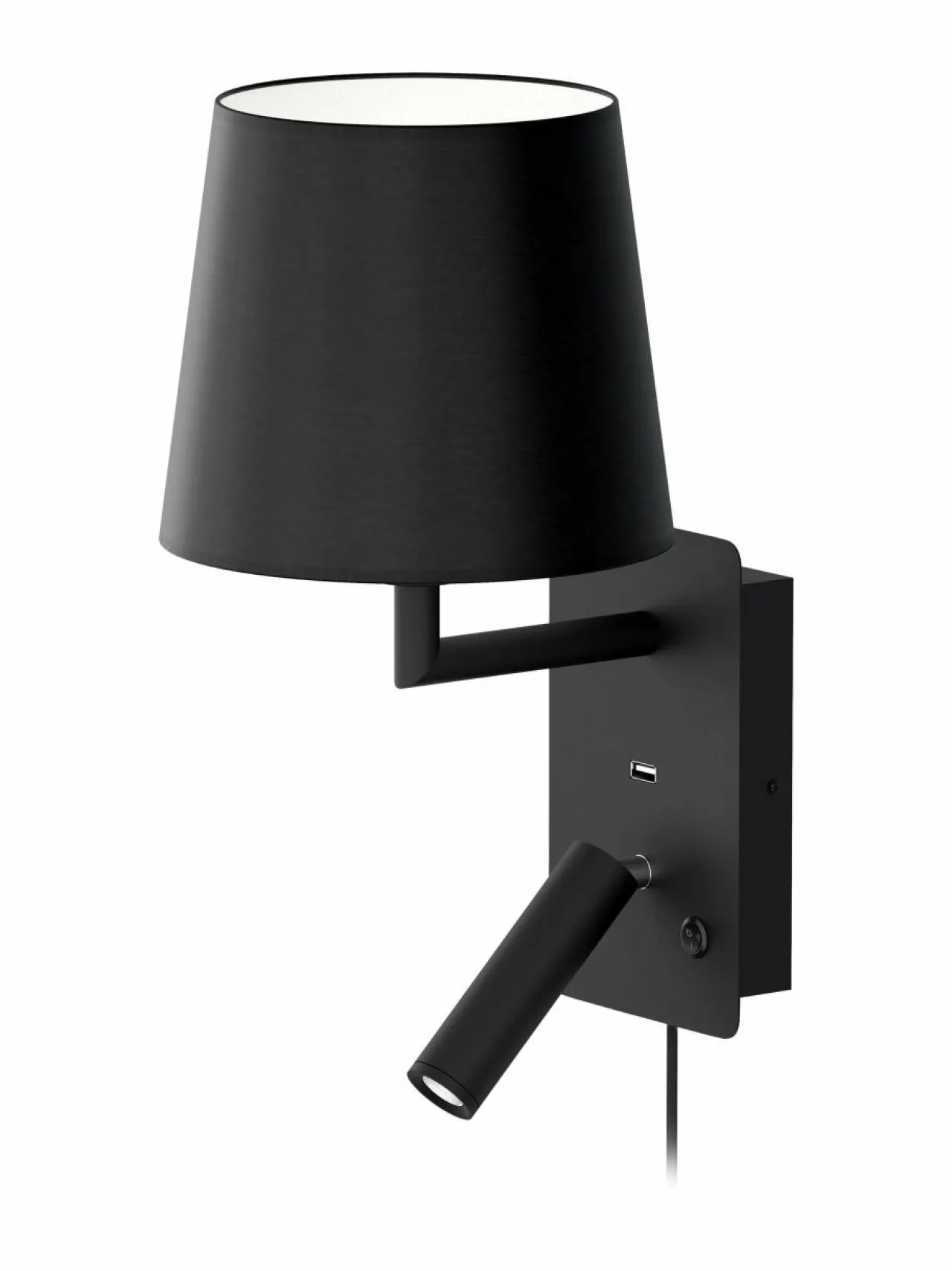 Seinävalaisimet<Design by Grönlund Denver USB -seinävalaisin BLACK