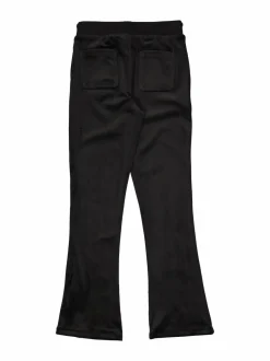 Collegehousut & Leggingsit<JUICY COUTURE Diamante Bootcut Jogger -samettihousut 102 JET BLACK
