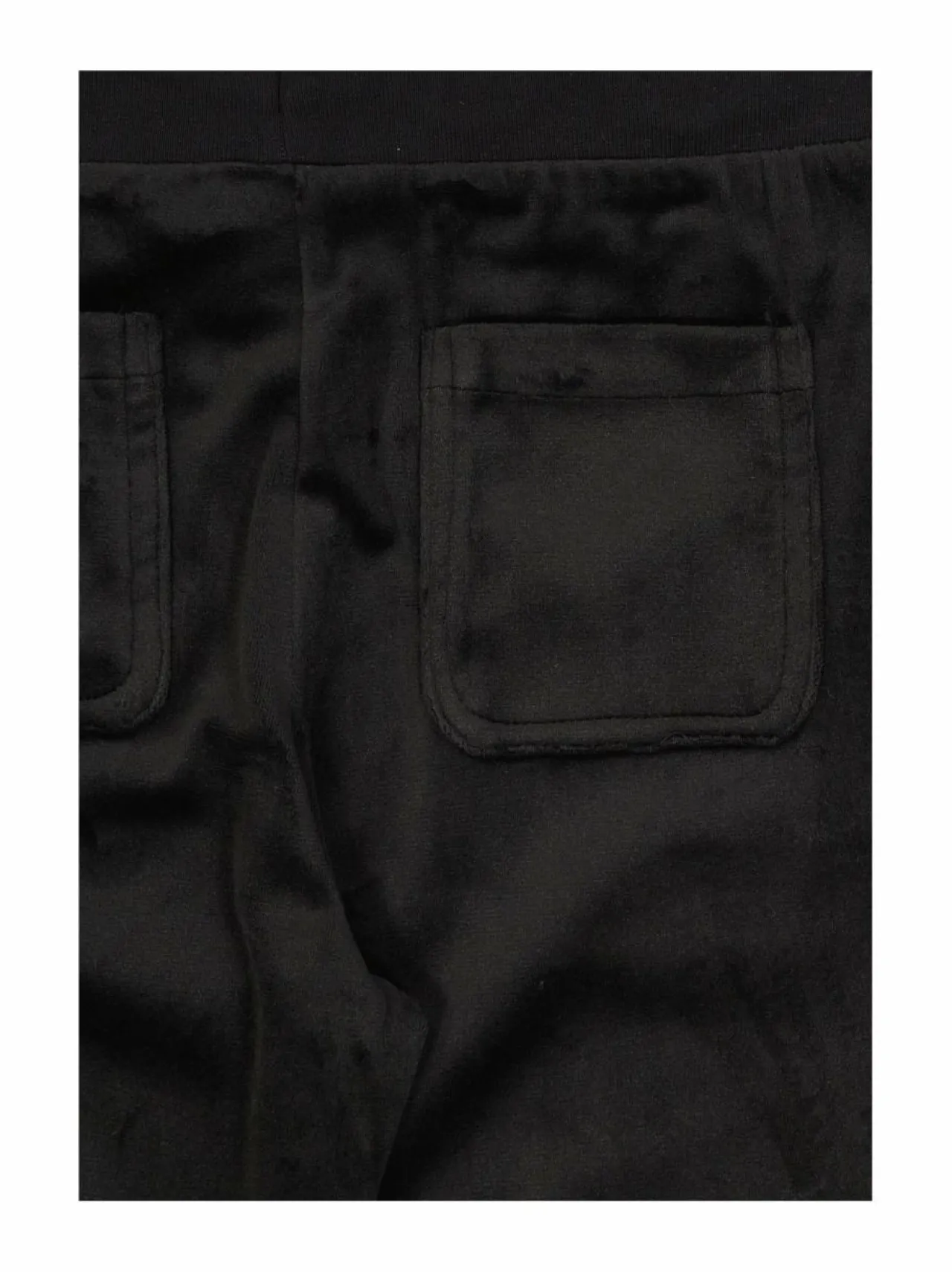 Collegehousut & Leggingsit<JUICY COUTURE Diamante Bootcut Jogger -samettihousut 102 JET BLACK