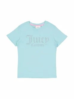 T-Paidat<JUICY COUTURE Diamante Fitted T-paita 395 ANGEL BLUE