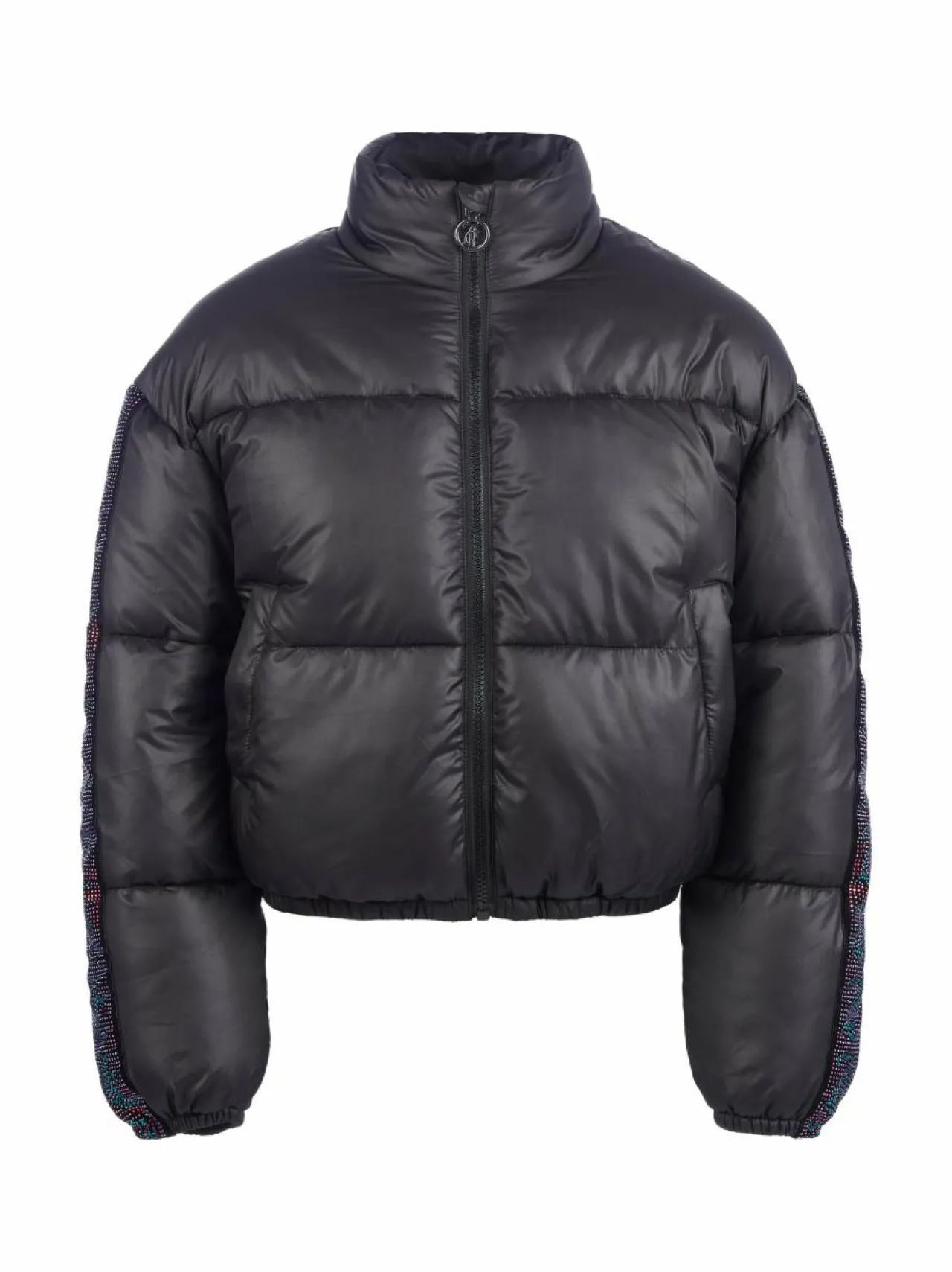 Ulkoiluvaatteet<JUICY COUTURE Diamante Stripe Short Puffa -takki BLACK