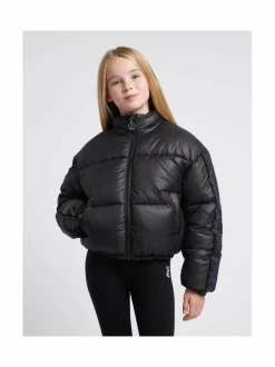 Ulkoiluvaatteet<JUICY COUTURE Diamante Stripe Short Puffa -takki BLACK