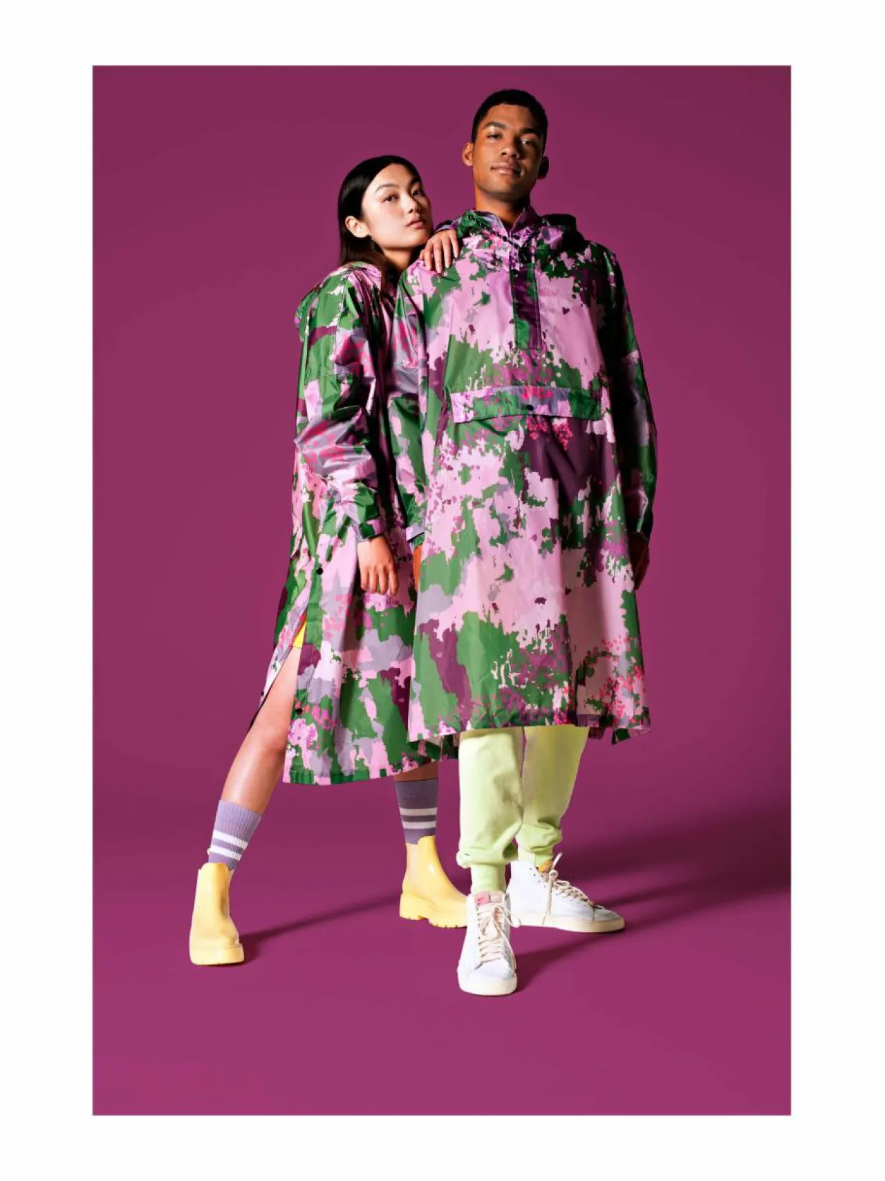 Takit<RAINKISS Digi Spring Camo -sadeponcho MULTICO