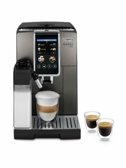 Kahvin- & Vedenkeittimet<Delonghi Dinamica Plus -kahviautomaatti TITANIUM, BLACK