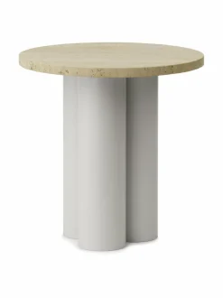 Pöydät<Normann Copenhagen Dit-sivupöytä TRAVERTINE LIGHT