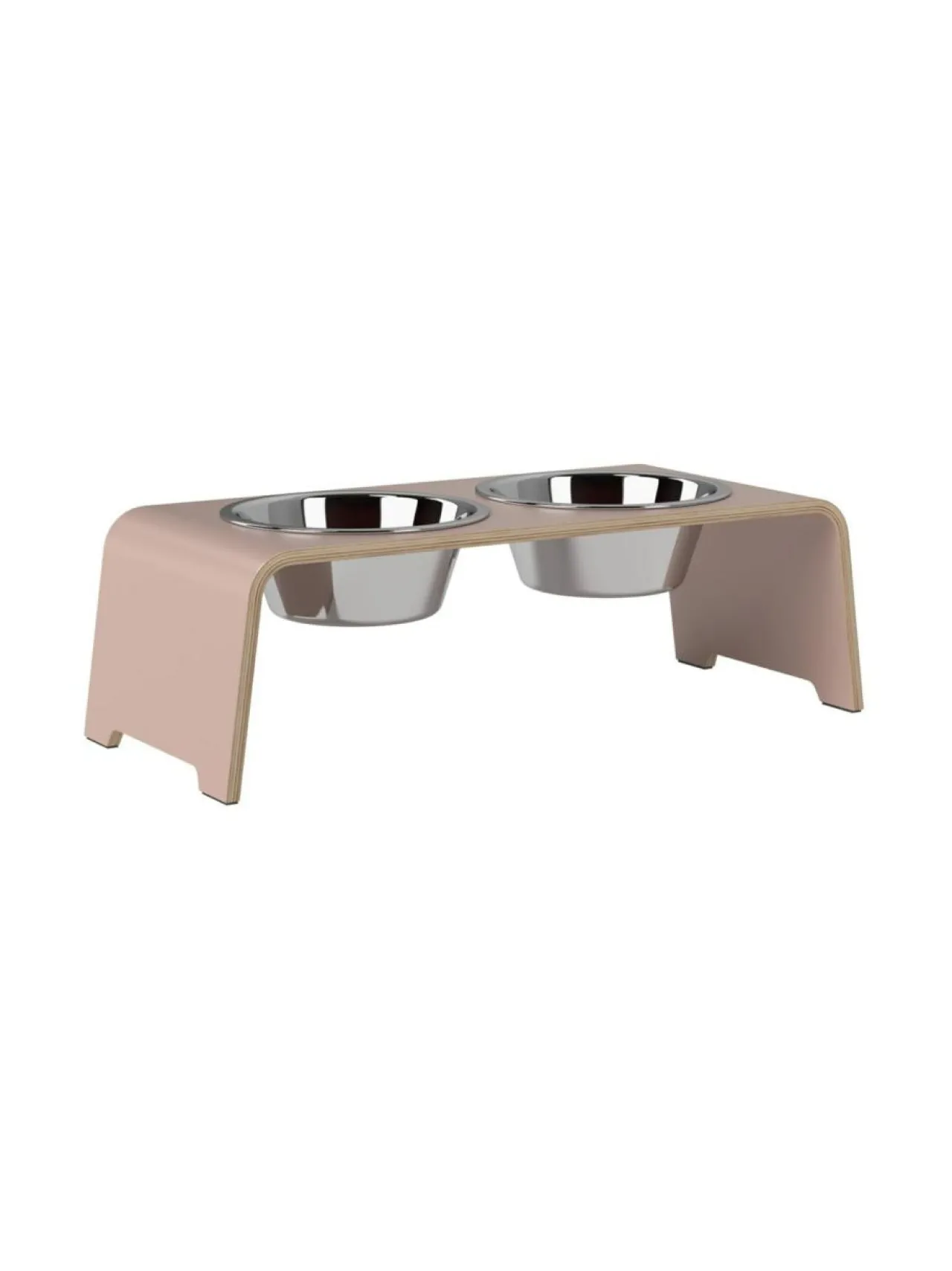 Ruokakupit Ja -Tarvikkeet<dogBar ® Classic korotettu ruokakuppiteline - Vanha roosa RUOSTUMATON TERÄS