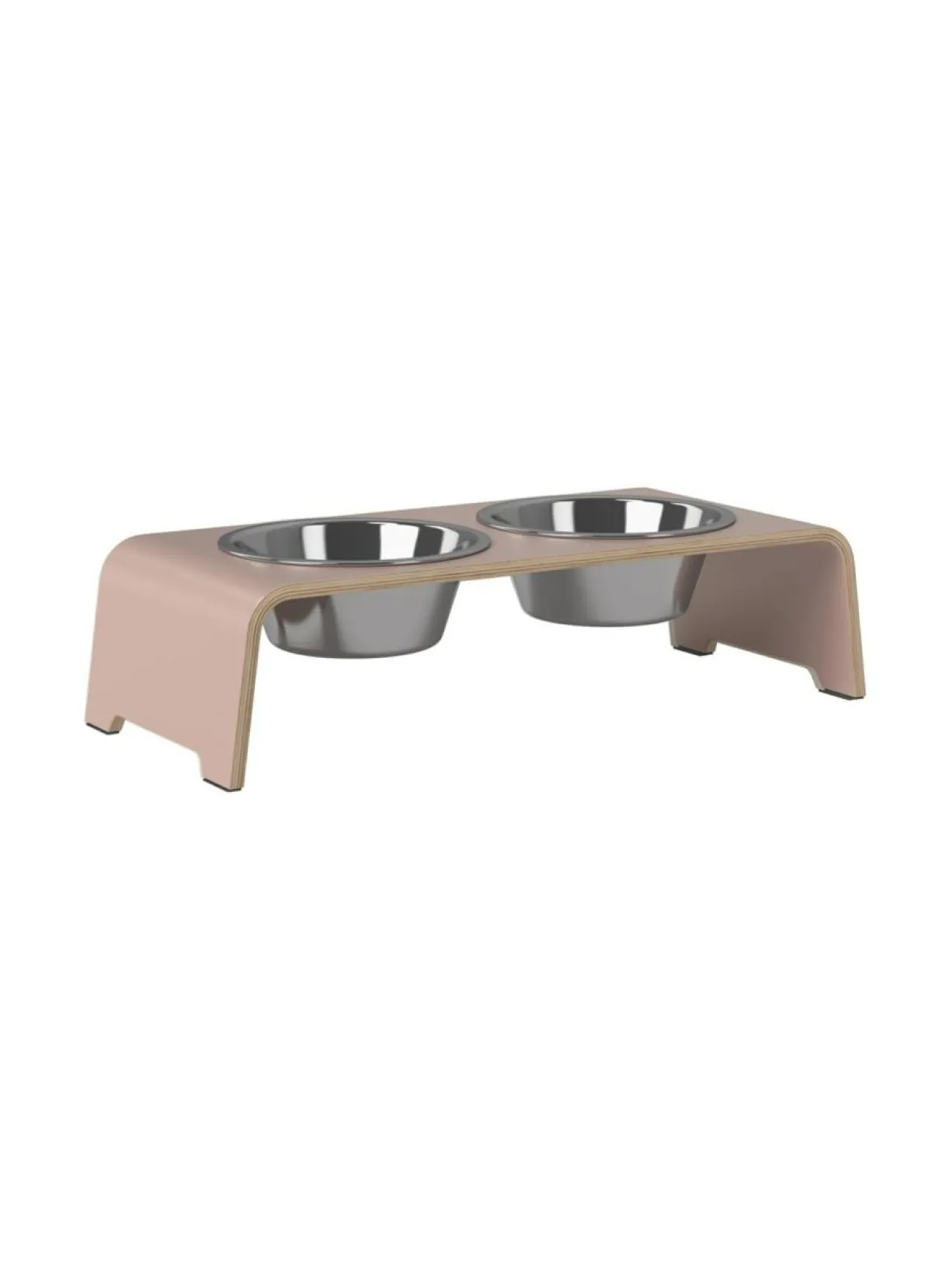 Ruokakupit Ja -Tarvikkeet<dogBar ® Classic korotettu ruokakuppiteline - Vanha roosa RUOSTUMATON TERÄS