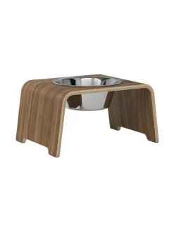 dogBar ® Single korotettu ruokakuppi - Pähkinä^ Ruokakupit Ja -Tarvikkeet