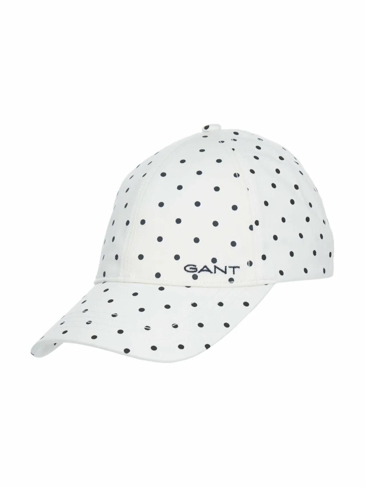Hatut & Pipot<GANT Dot Print Cotton Twill -lippalakki 113 EGGSHELL
