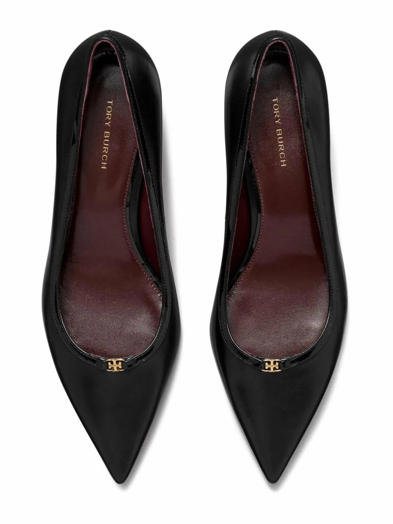Avokkaat & Korkokengät<Tory Burch Double T Kitten Heel Pump -nahkakengät PERFECT BLACK / PERFECT BLACK