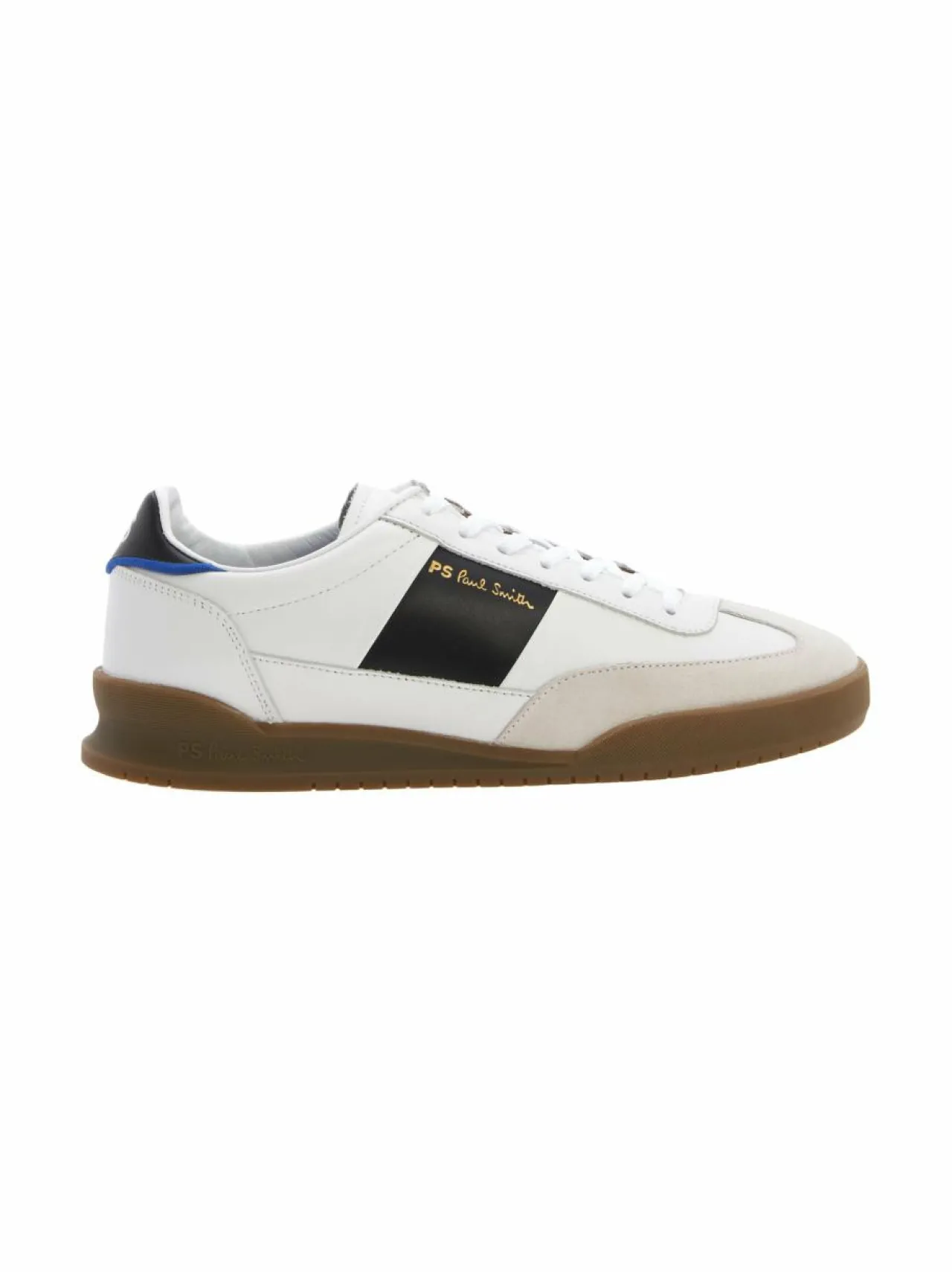 Urheilujalkineet<PS Paul Smith Dover-tennarit 01 WHITE BLACK SIDE PANEL