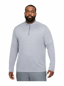 Paidat, Hupparit & Colleget<Nike Dri-FIT 1/2-zip -treenipaita 084 SMOKE GREY/GREY FOG/REFLECTIVE SILV