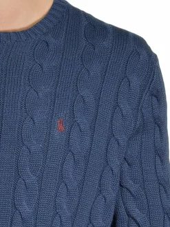 Neuleet<Polo Ralph Lauren Driver-palmikkoneule LIGHT NAVY