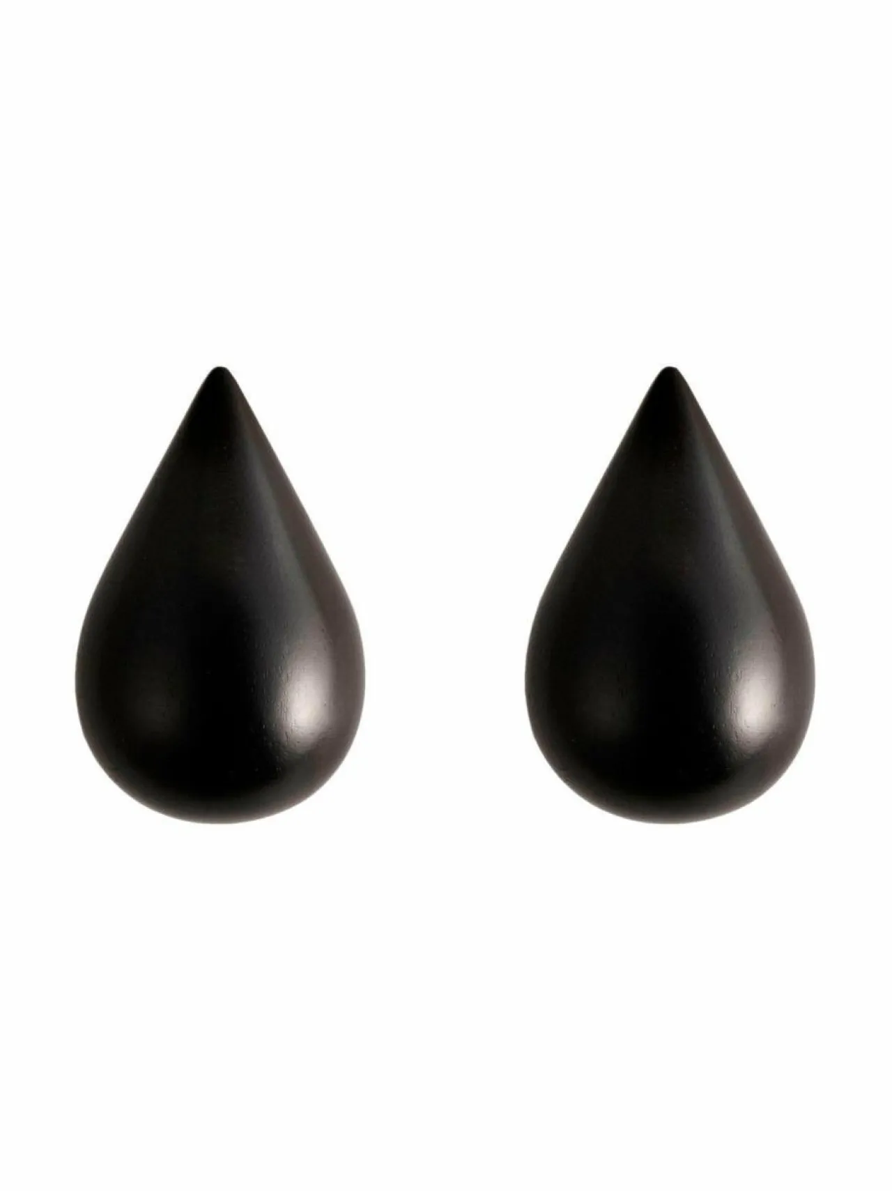 Naulakot & Koukut<Normann Copenhagen Dropit-koukku S, 2 kpl MUSTA