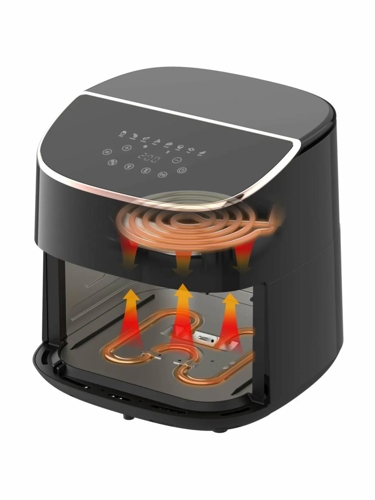 Grillit & Grillitarvikkeet<Wilfa Dualfry Airfryer -kiertoilmakypsennin 8 L BLACK
