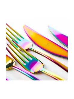 Aterimet & Tarjoiluvälineet<Mepra Due Rainbow aterinsetti 24 osaa