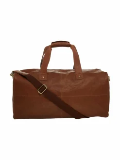 Laukut<CONSTRUE Dylan Weekender -nahkalaukku BROWN