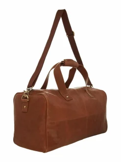 Laukut<CONSTRUE Dylan Weekender -nahkalaukku BROWN