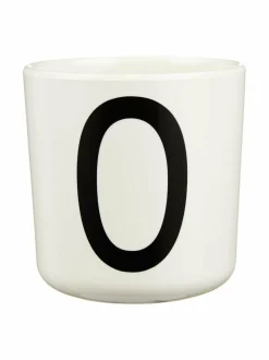 Mukit & Kupit & Asetit<Design Letters Ecozen-kirjainmuki, O VALKOINEN/MUSTA