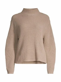 Neuleet<NOOM Eden-ribbineulepusero BEIGE