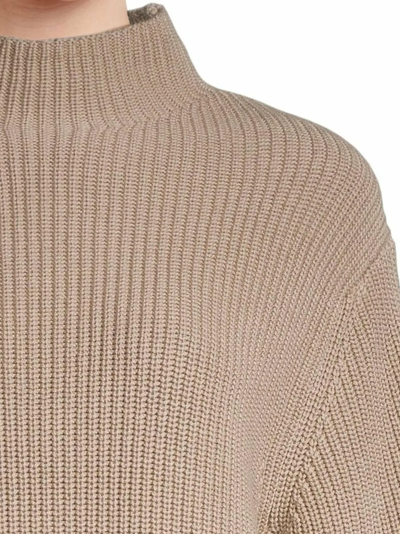 Neuleet<NOOM Eden-ribbineulepusero BEIGE