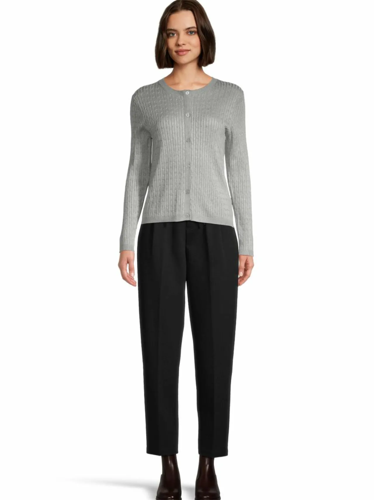 Neuleet<NOOM Eliza-neuletakki LT.GREY MEL