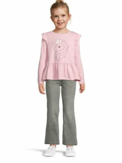 Pitkähihaiset Trikoopaidat<Bogi Elsa-peplum-paita SUGAR PINK