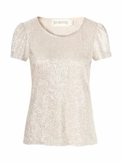 Hameet<Ida Sjöstedt Emile Shimmer -pusero MUSHROOM SILVER