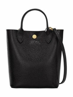 Käsilaukut<Longchamp Epure Top Handle -nahkalaukku 001 BLACK