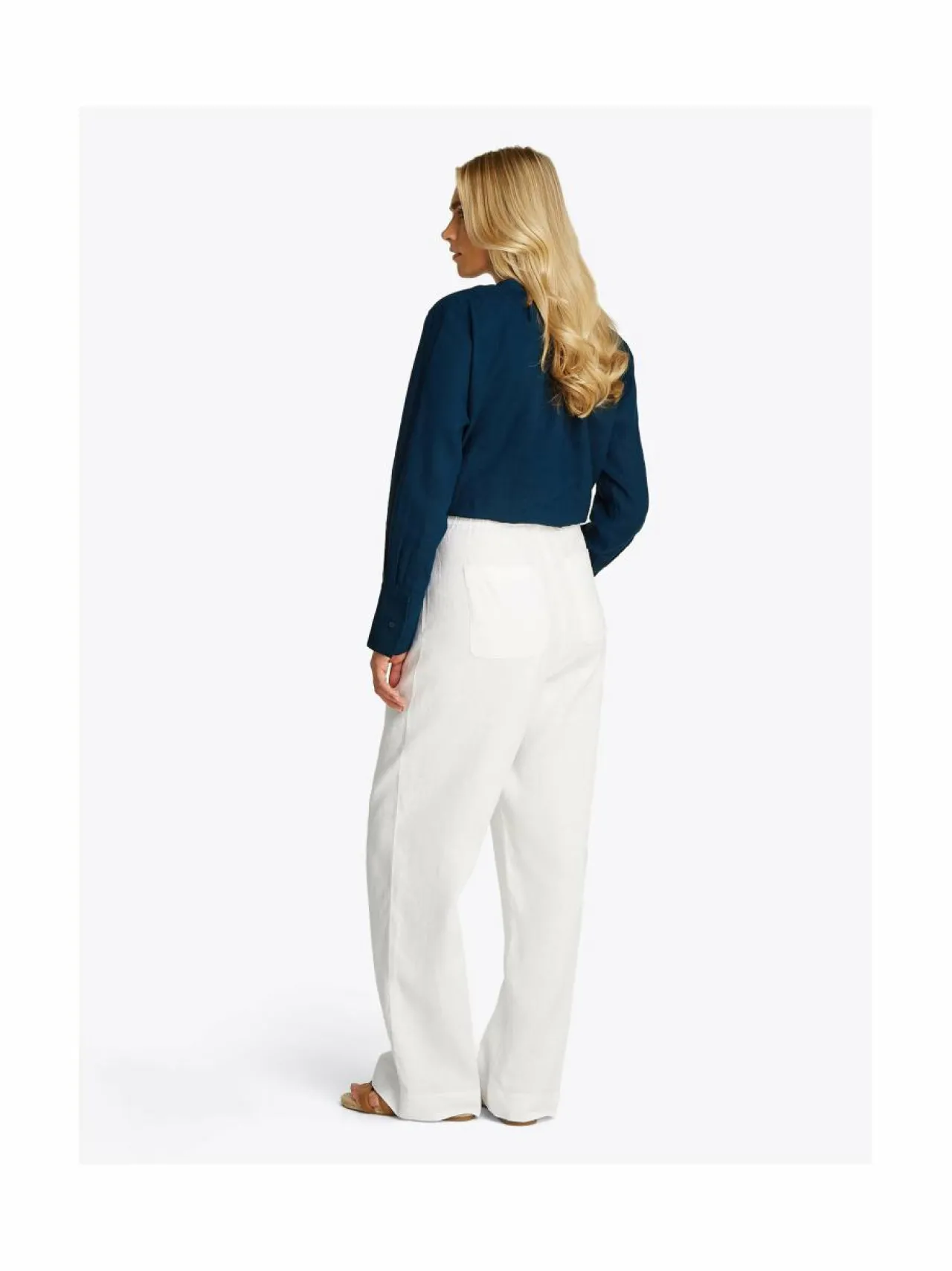 Tommy Hilfiger Ess Linen Tailored -suoralahkeiset housut^ Housut
