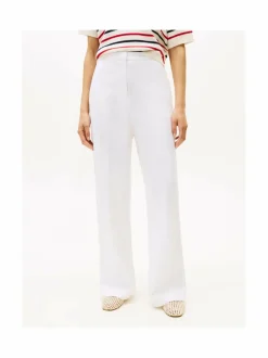 Tommy Hilfiger Ess Linen Tailored -suoralahkeiset housut^ Housut