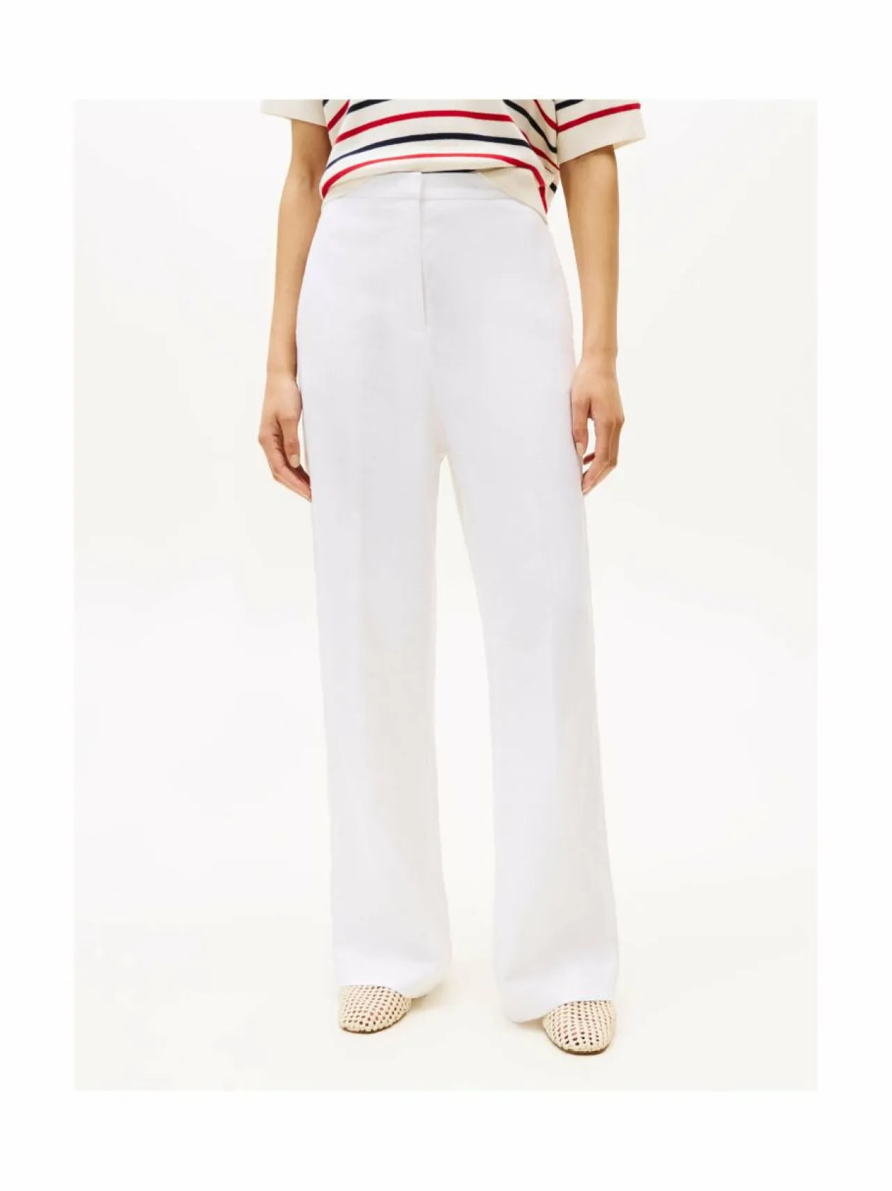 Tommy Hilfiger Ess Linen Tailored -suoralahkeiset housut^ Housut