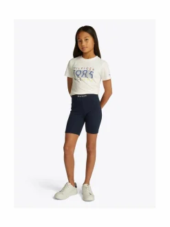 Shortsit<Tommy Hilfiger Essential Logo -pyöräilyshortsit C1G DARK NIGHT NAVY