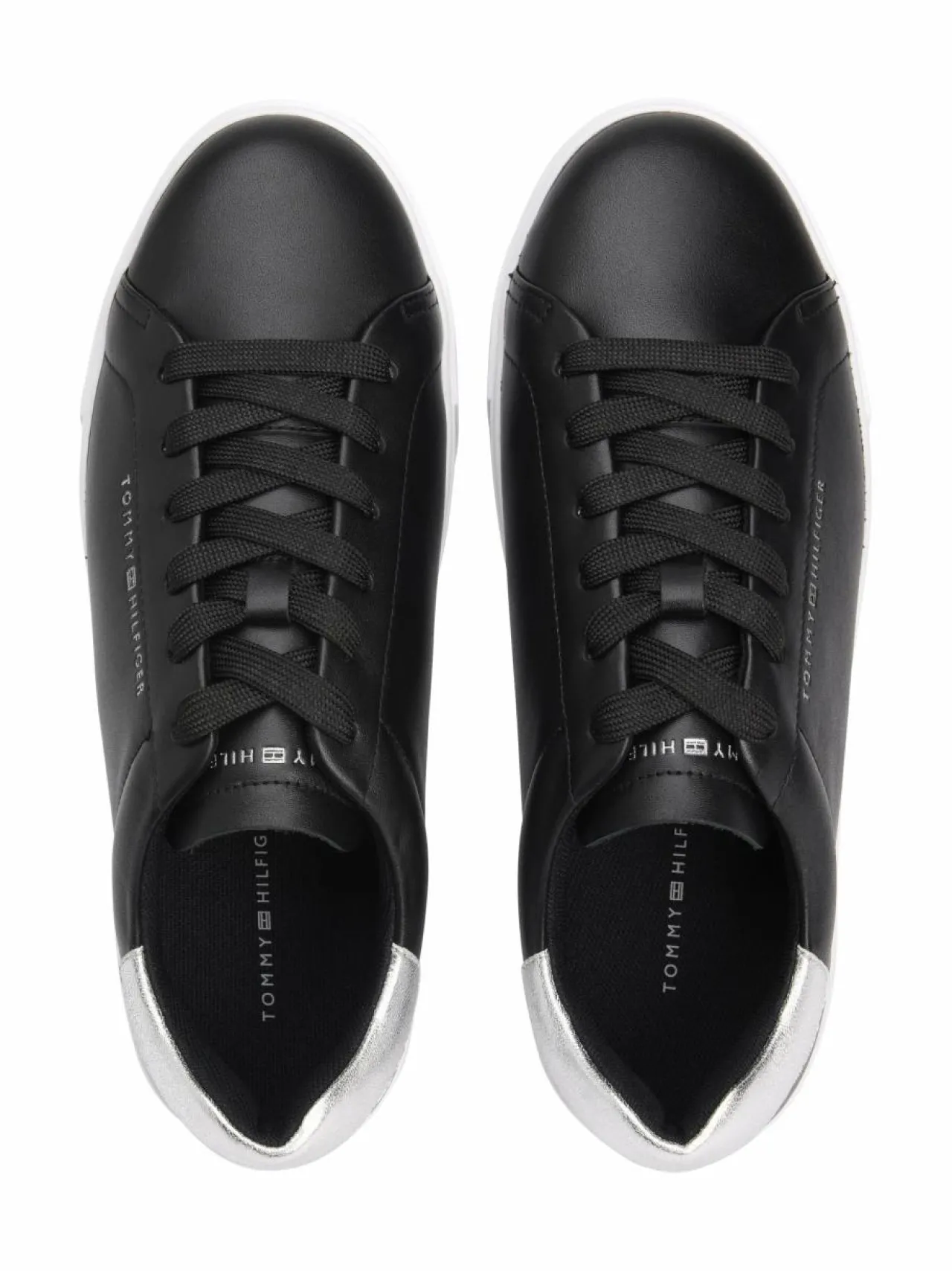 Urheilujalkineet|Tennarit & Sneakerit<Tommy Hilfiger Essential Platform Court -sneakerit BDS BLACK/SILVER