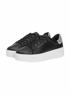 Urheilujalkineet|Tennarit & Sneakerit<Tommy Hilfiger Essential Platform Court -sneakerit BDS BLACK/SILVER