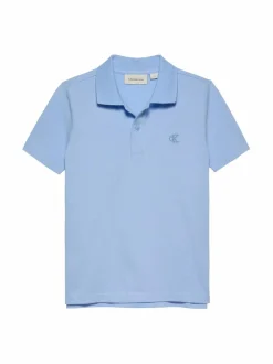 Paidat<Calvin Klein Kids Essential Regular Logo -pikeepaita CBR BLUE BELL