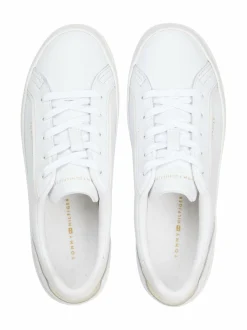 Urheilujalkineet|Tennarit & Sneakerit<Tommy Hilfiger Essential Vulc -nahkasneakerit 0HT WHITE/GOLD