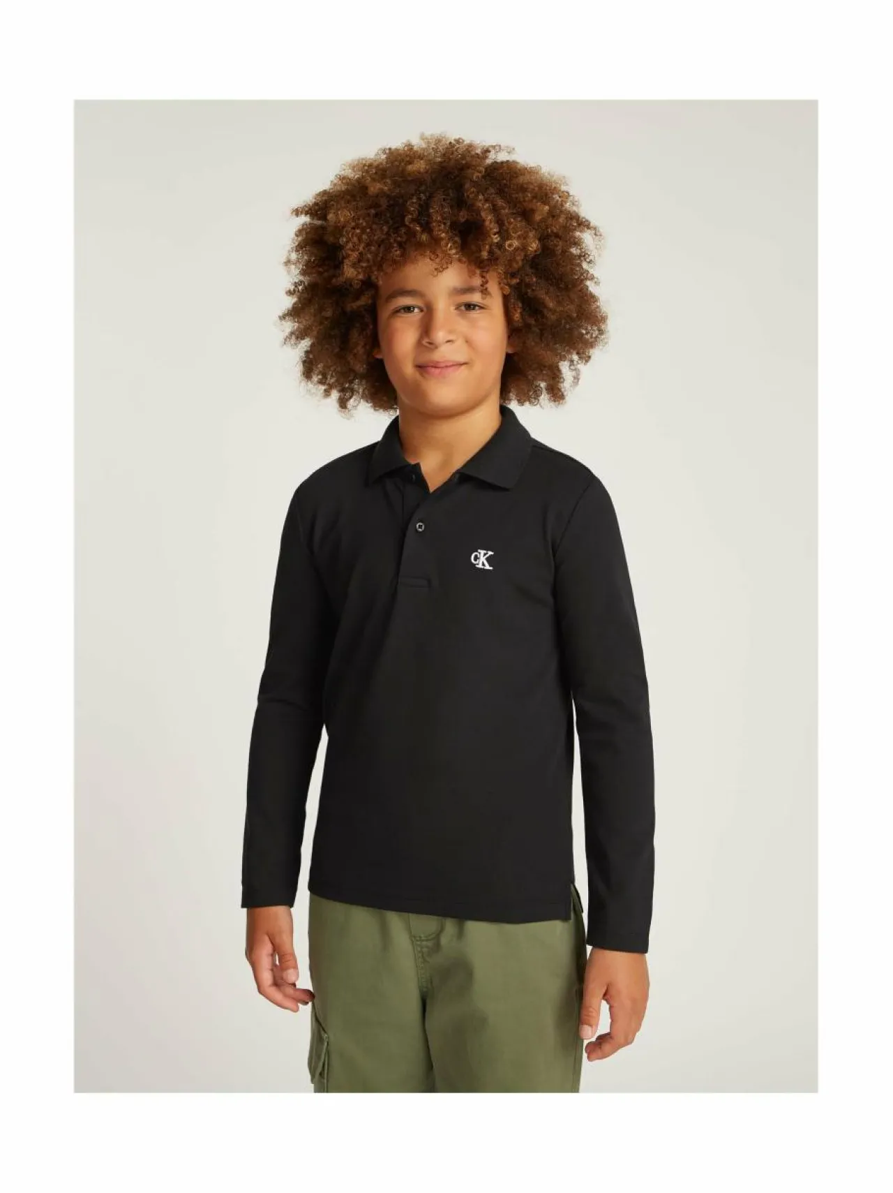 Pitkähihaiset Trikoopaidat<Calvin Klein Kids Essential-pikeepaita BEH CK BLACK