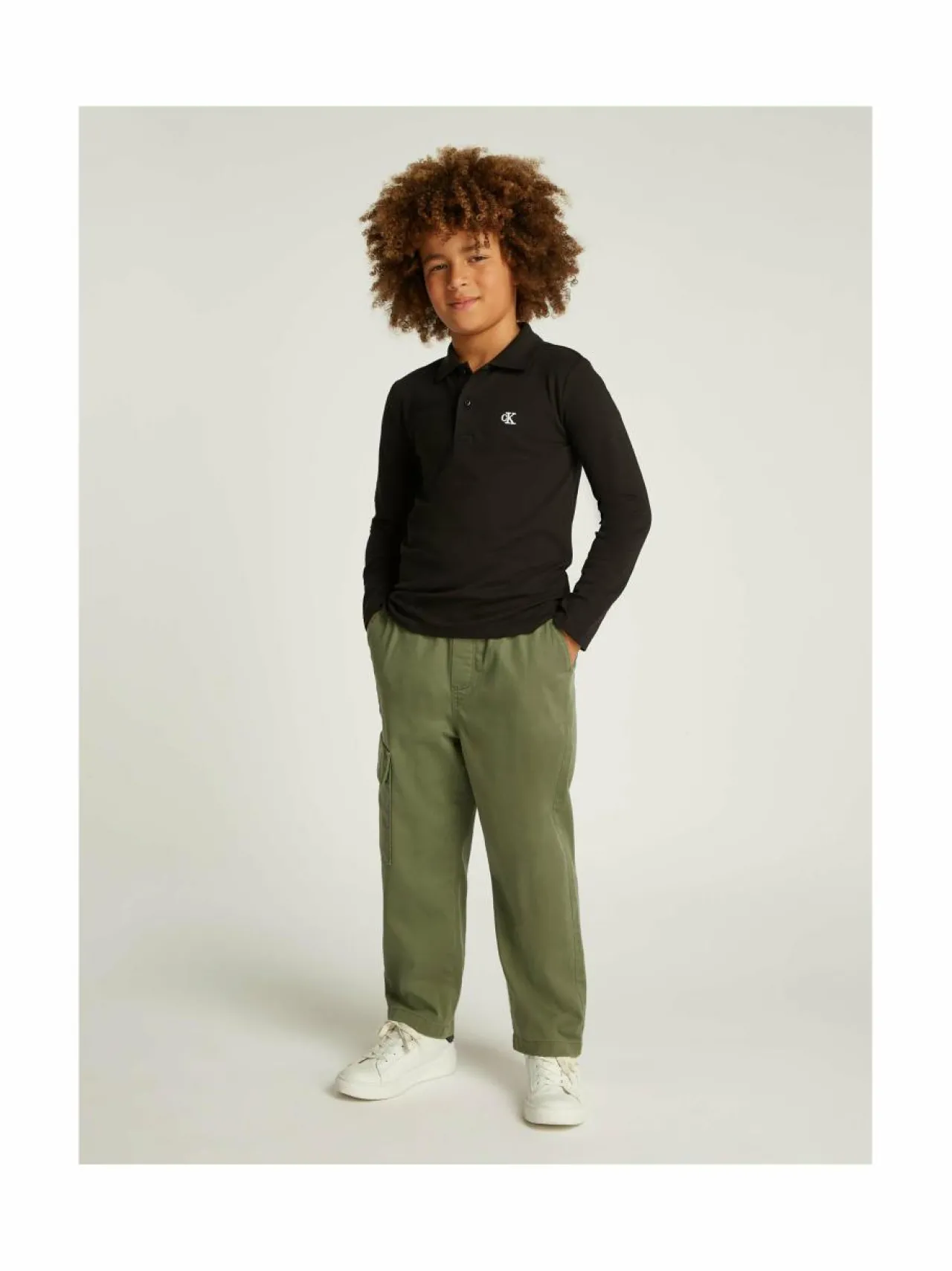 Pitkähihaiset Trikoopaidat<Calvin Klein Kids Essential-pikeepaita BEH CK BLACK