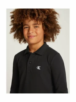 Pitkähihaiset Trikoopaidat<Calvin Klein Kids Essential-pikeepaita BEH CK BLACK