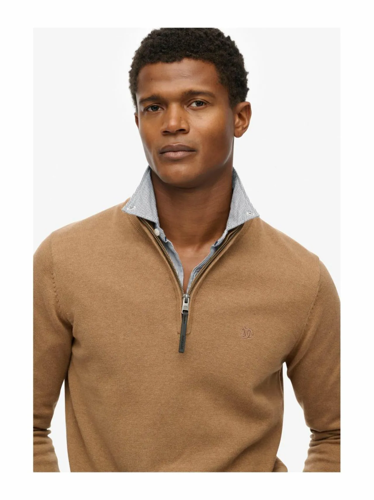 Superdry Essentials Cotton Half Zip -neule^ Neuleet